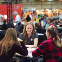 Spielwelt der Hobbymesse Leipzig 2025