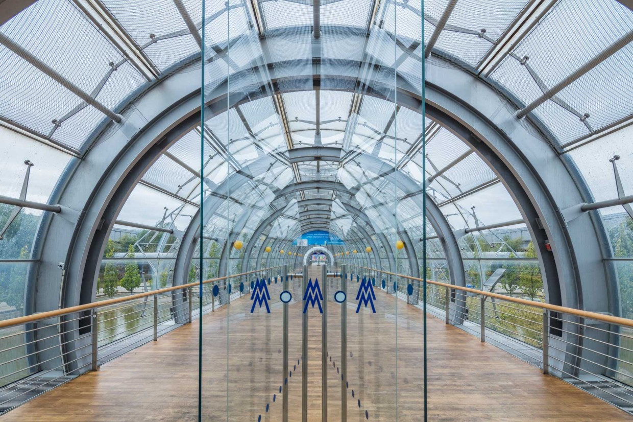 Leipziger Messe - Zugang zur Glashalle