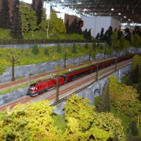 Mit ihrem Modell der Ostrampe der Arlbergstrecke sorgen die Modellbauer von N-Spur.at für Alpenflair.