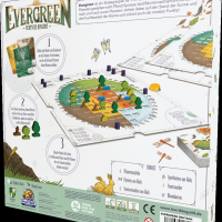"Evergreen": Rückseite der Spieleschachtel